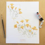 California Poppy State Print