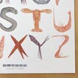 Sea Life Alphabet Giclée Print