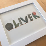 Custom Cactus Lettering Print