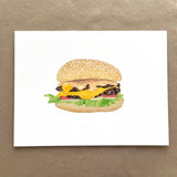 Cheese Burger Print
