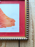 Lox Smoked Salmon Watercolor Original Framed Painting