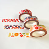 Fruits Watercolor Washi Tape