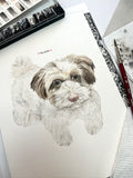 Custom Watercolor Pet Portrait