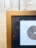 Poppyseed Bagel Watercolor Original Framed Painting