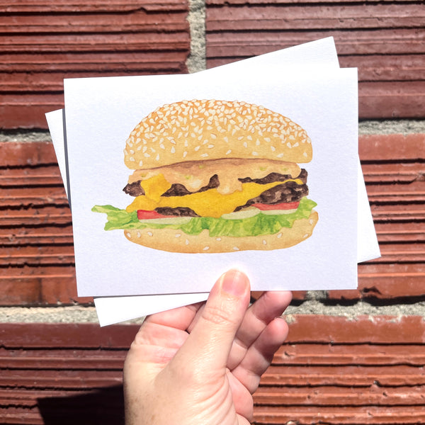 Cheeseburger Greeting Card