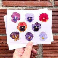 Pansy Watercolor Greeting Card