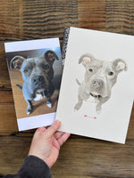 Custom Watercolor Pet Portrait