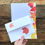 Autumn Leaves Stationery Set