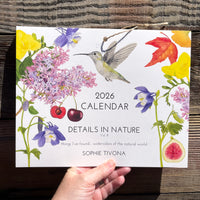 2026 Calendar - Details in Nature // Things I've Found