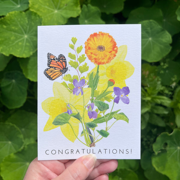 Congratulations Bouquet Greeting Card