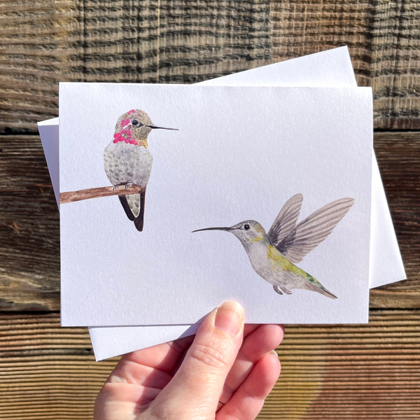 Hummingbirds Greeting Card