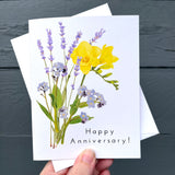 Happy Anniversary Bouquet Greeting Card