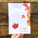 Autumn Leaves Stationery Set