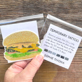 Temporary Tattoo - Cheese burger