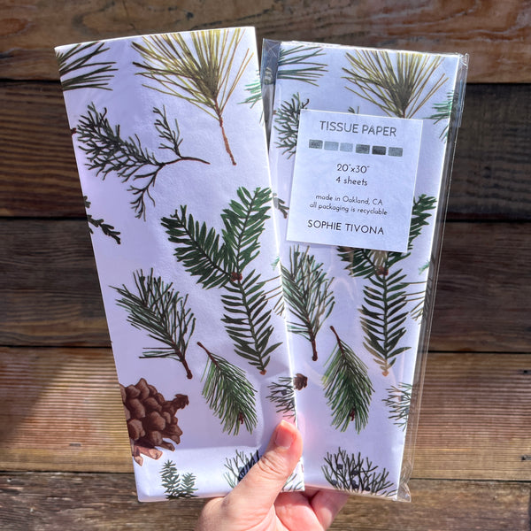 Tissue Paper - Evergreen Sprigs