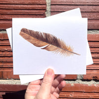 Feather Greeting Card