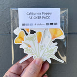 California Poppy Sticker Pack