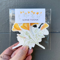 California Poppy Sticker Pack