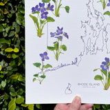 Rhode Island State Flower Print