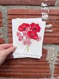 Happy Valentines Day Bouquet Greeting Card