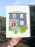Custom Watercolor House Portrait