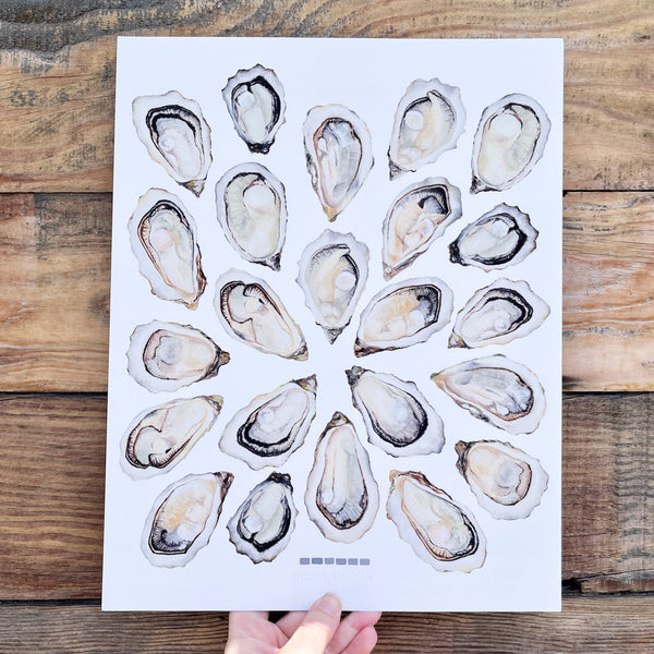 Oyster Print Watercolor