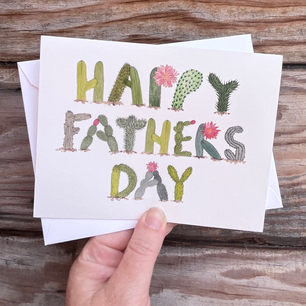 Happy Father’s Day Cactus Greeting Card