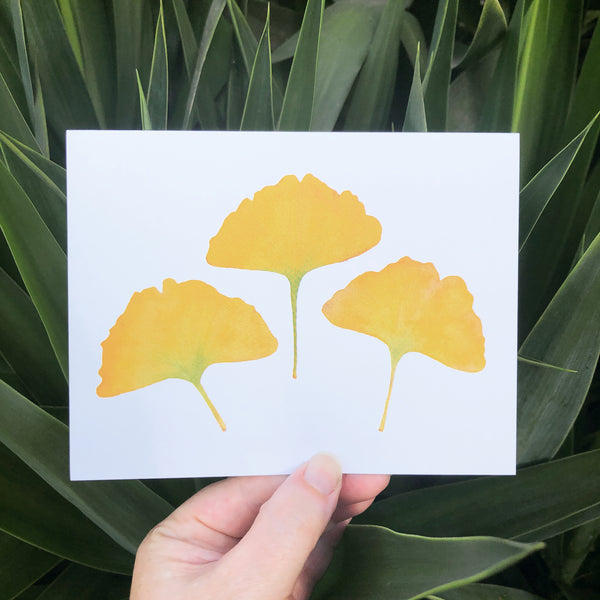 Ginkgo Greeting Card