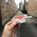 Sea Life Shellfish Sticker Pack - Prawn, Oyster, Dungeness Crab