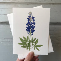 Lupine Bluebonnet Watercolor Greeting Card