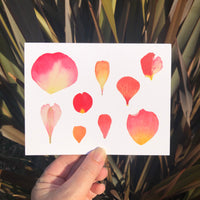 Petals Watercolor Greeting Card