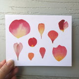 Petals Watercolor Greeting Card