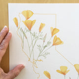 California Poppy State Print