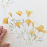 California Poppy State Print