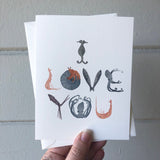 I Love You Sea Life Greeting Card