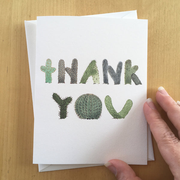 Thank you Cactus Greeting Card