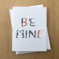 Be Mine Sea Life Greeting Card Valentine