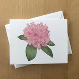 Rhododendron Watercolor Greeting Card