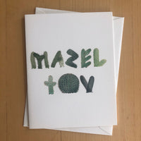 Mazel Tov Cactus Greeting Card