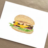 Cheeseburger Print