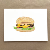 Cheeseburger Print