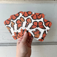 Watercolor Paper Coasters - Monarchs & Rocks