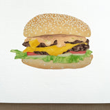 Cheeseburger Print